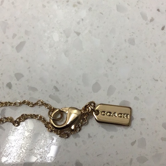 COACH Necklace with Heart-Shaped Pendant - Picture 3 of 5
